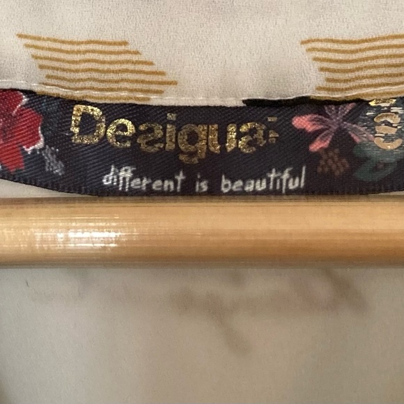 Desigual Black and White Geometric Sleeveless Top - Picture 5 of 6